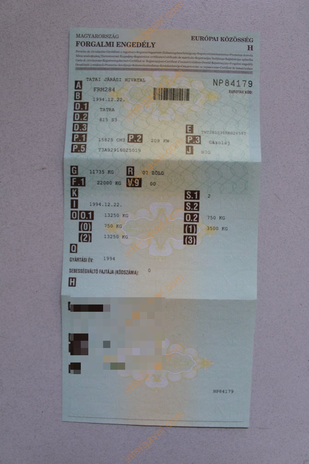 Tehergépkocsi - TATRA 65