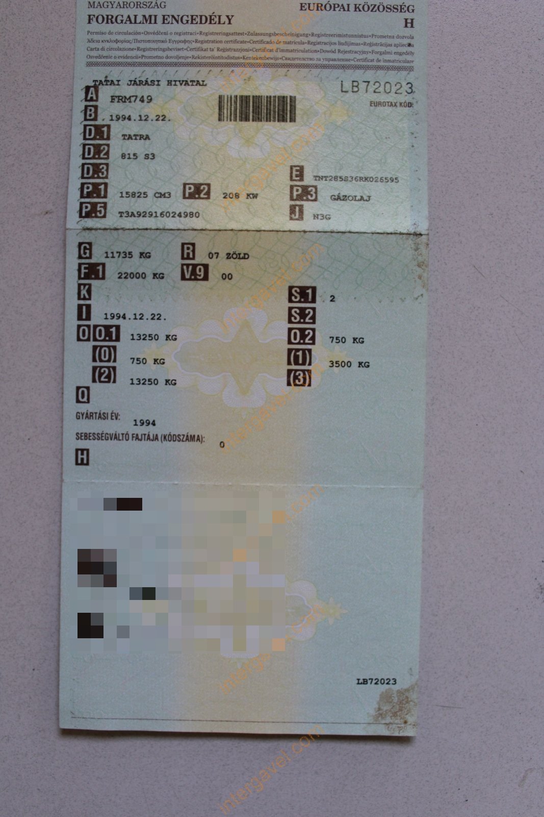 Tehergépkocsi - TATRA 77