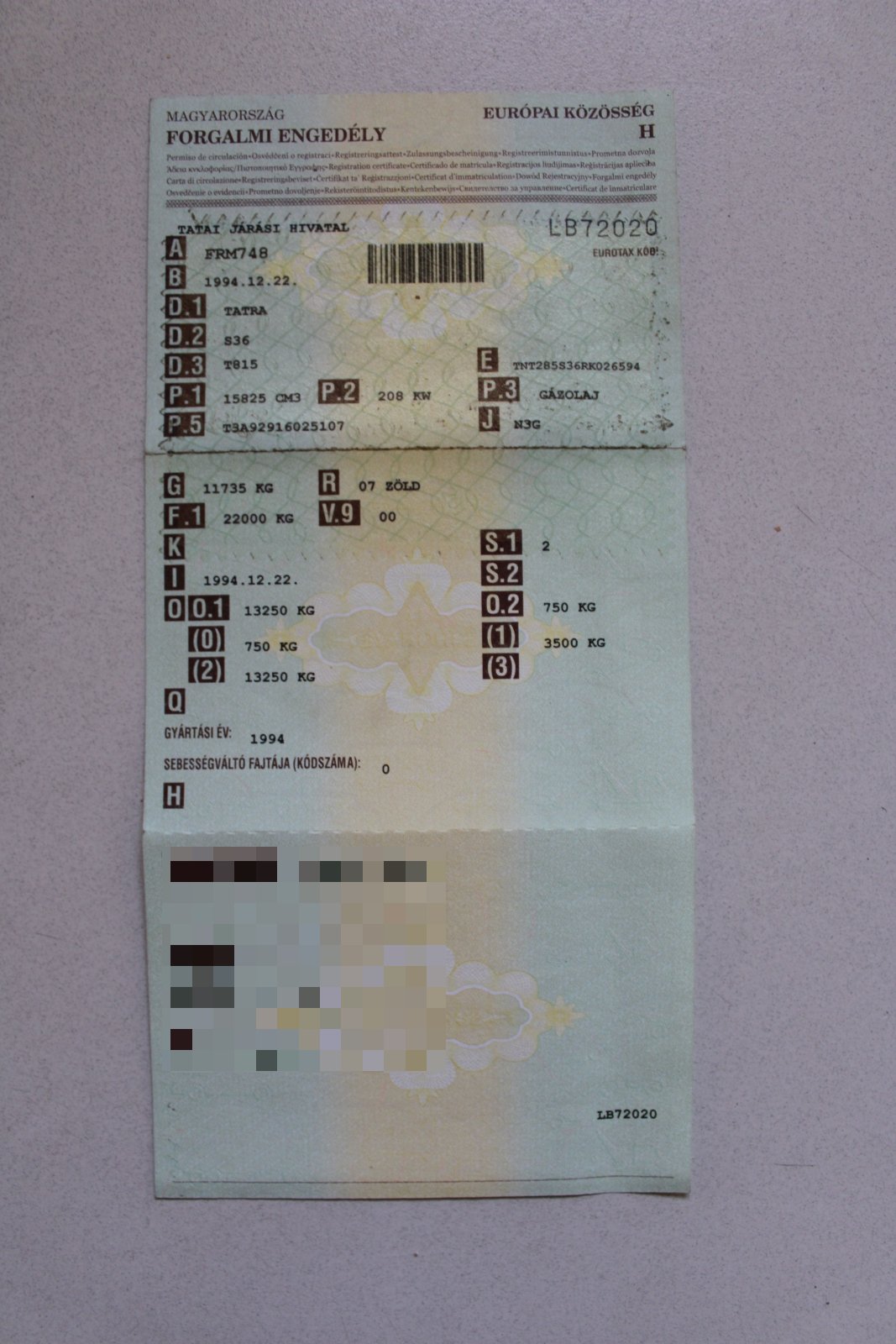 Tehergépkocsi - TATRA 61