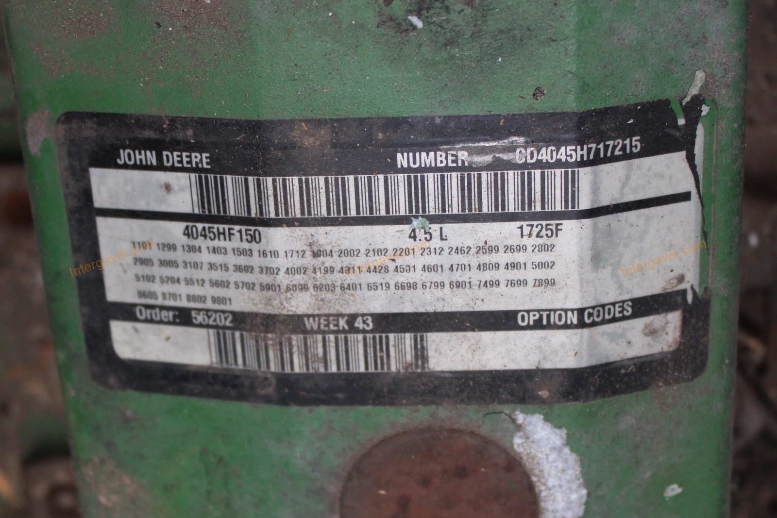 Motor - John Deere, 4045HF150 5