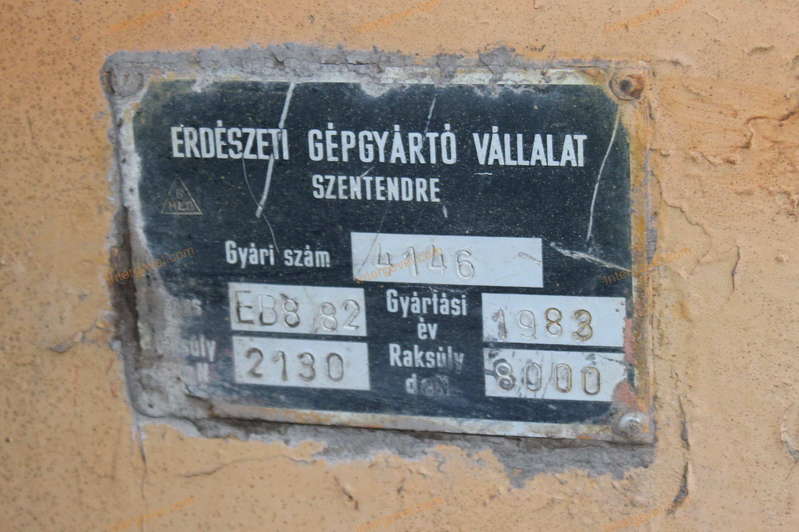 Pótkocsi - Erdőgép, EB8 82 2