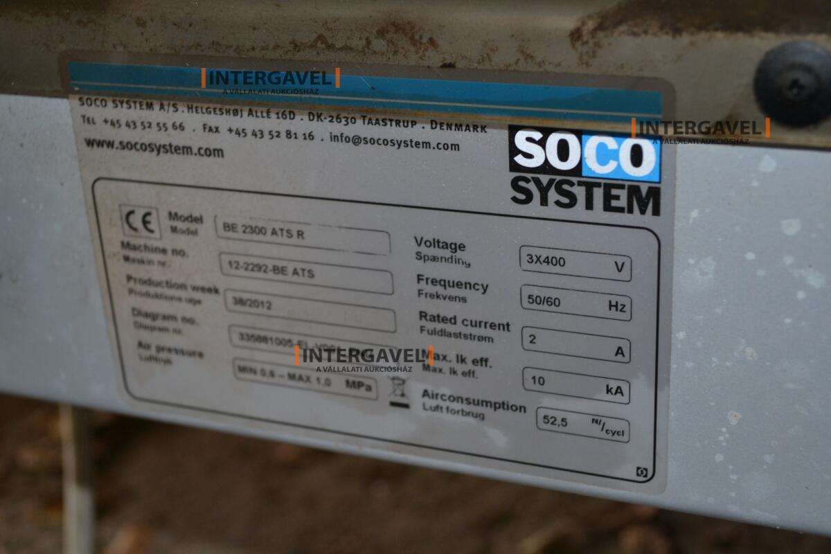 Soco System dobozfelállító gép 6