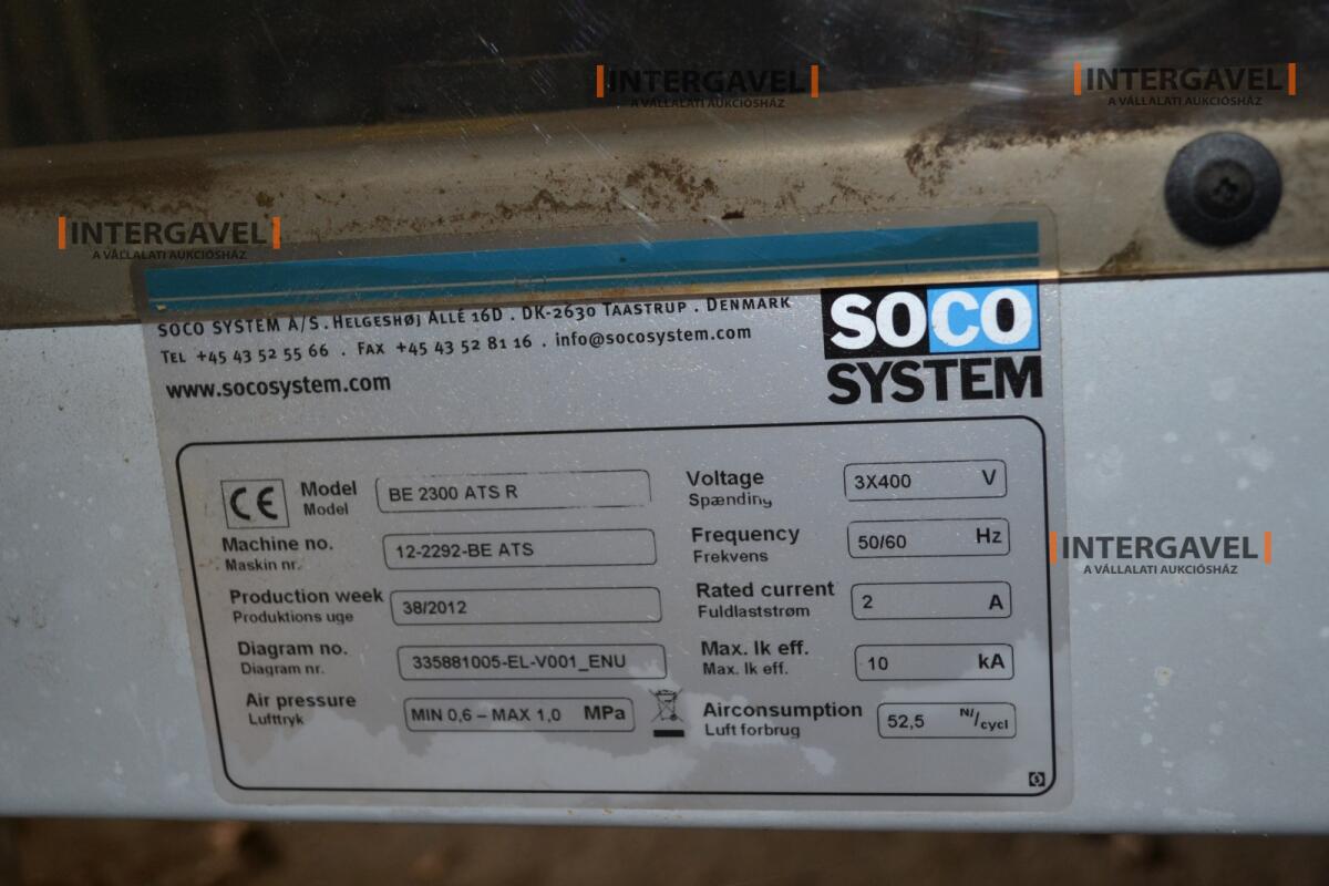 Soco System dobozfelállító gép 8