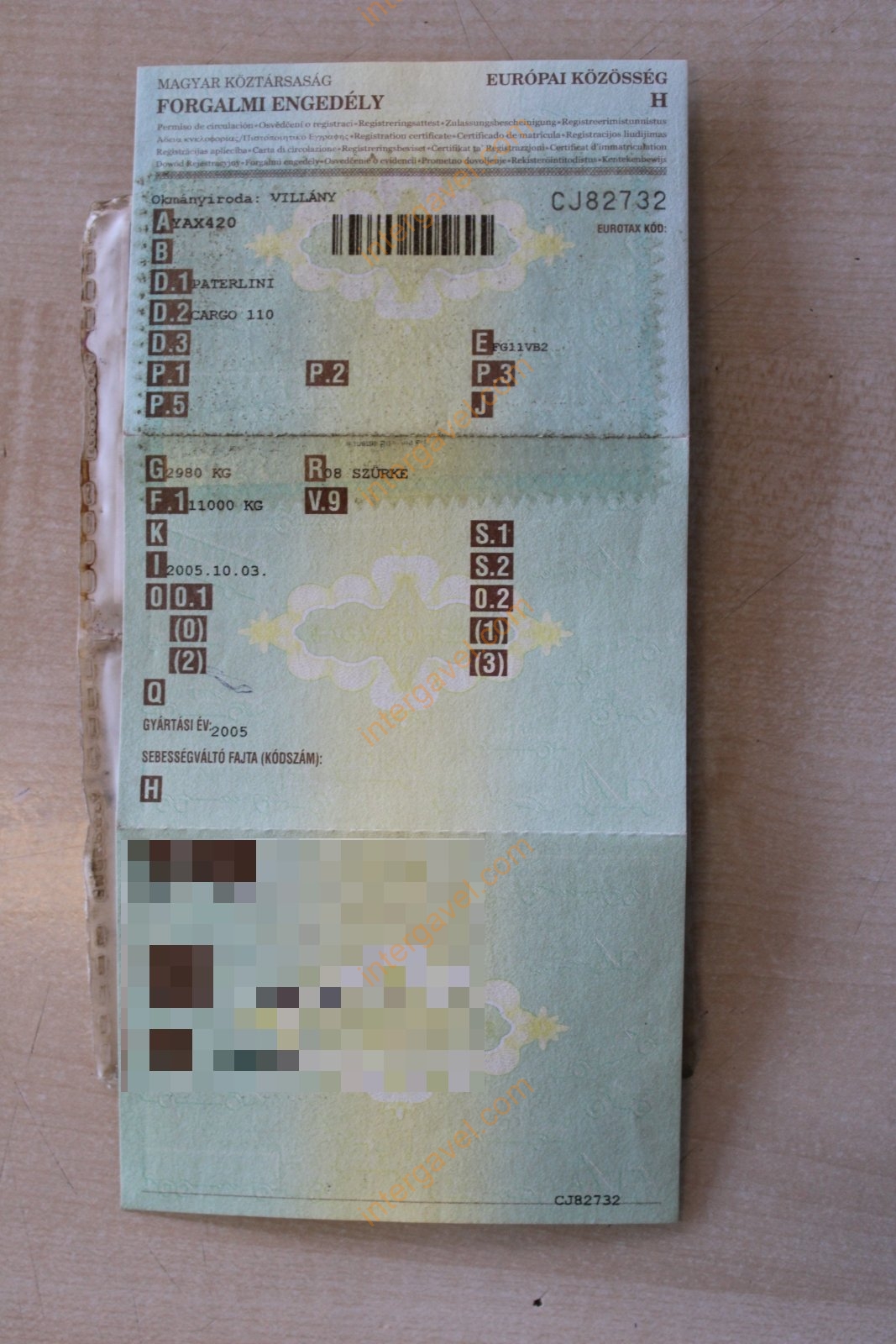 Szőlőszállító pótkocsi 31