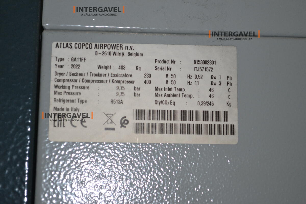 Atlas Copco kompresszor 7