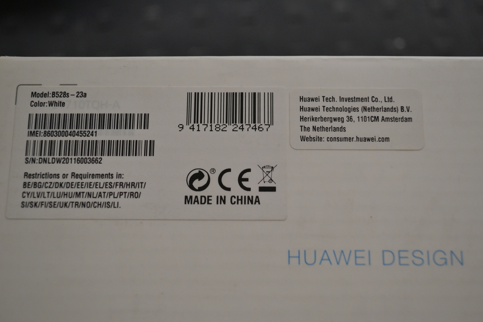 Huawei B528 4G router 3