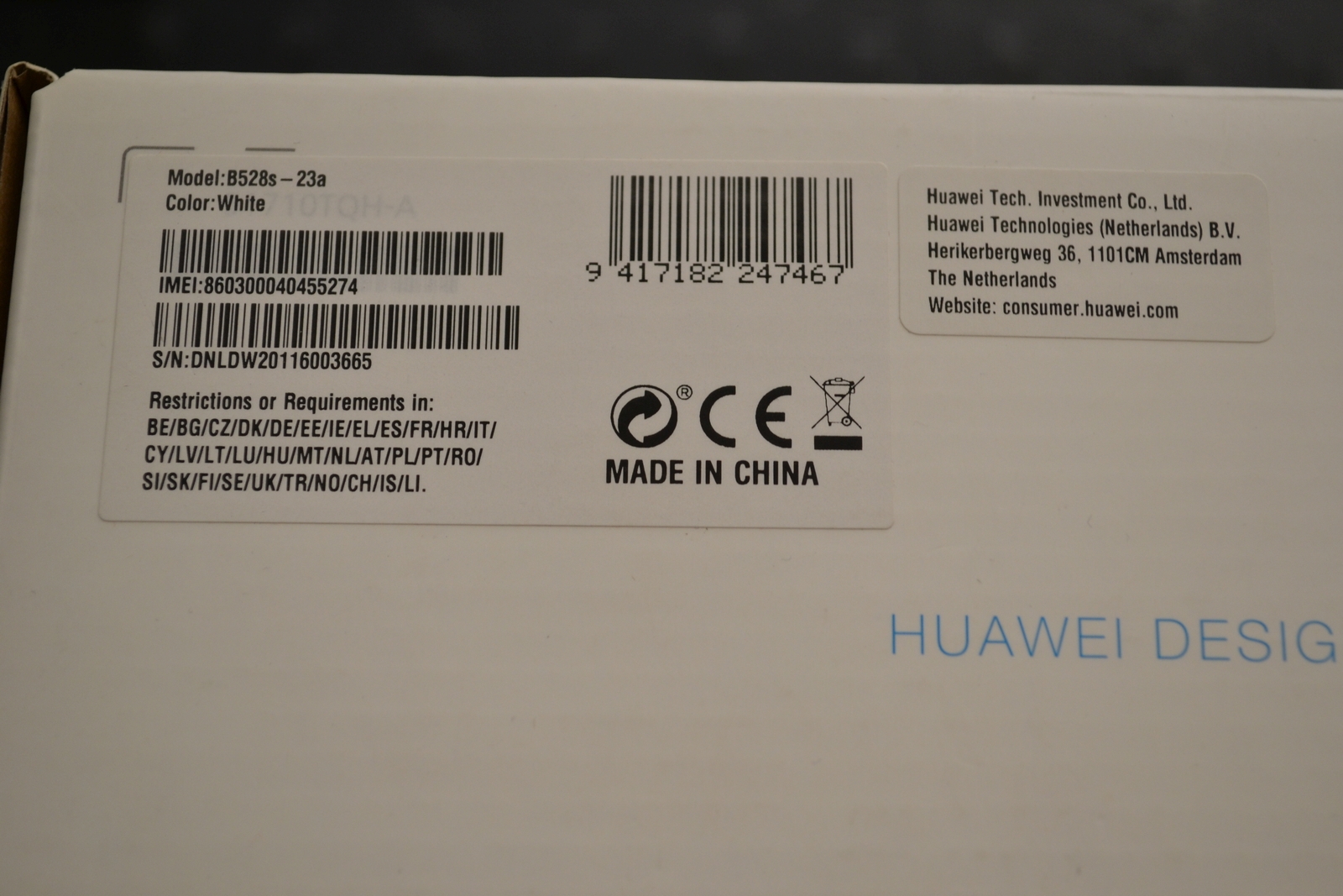 Huawei B528 4G router 3