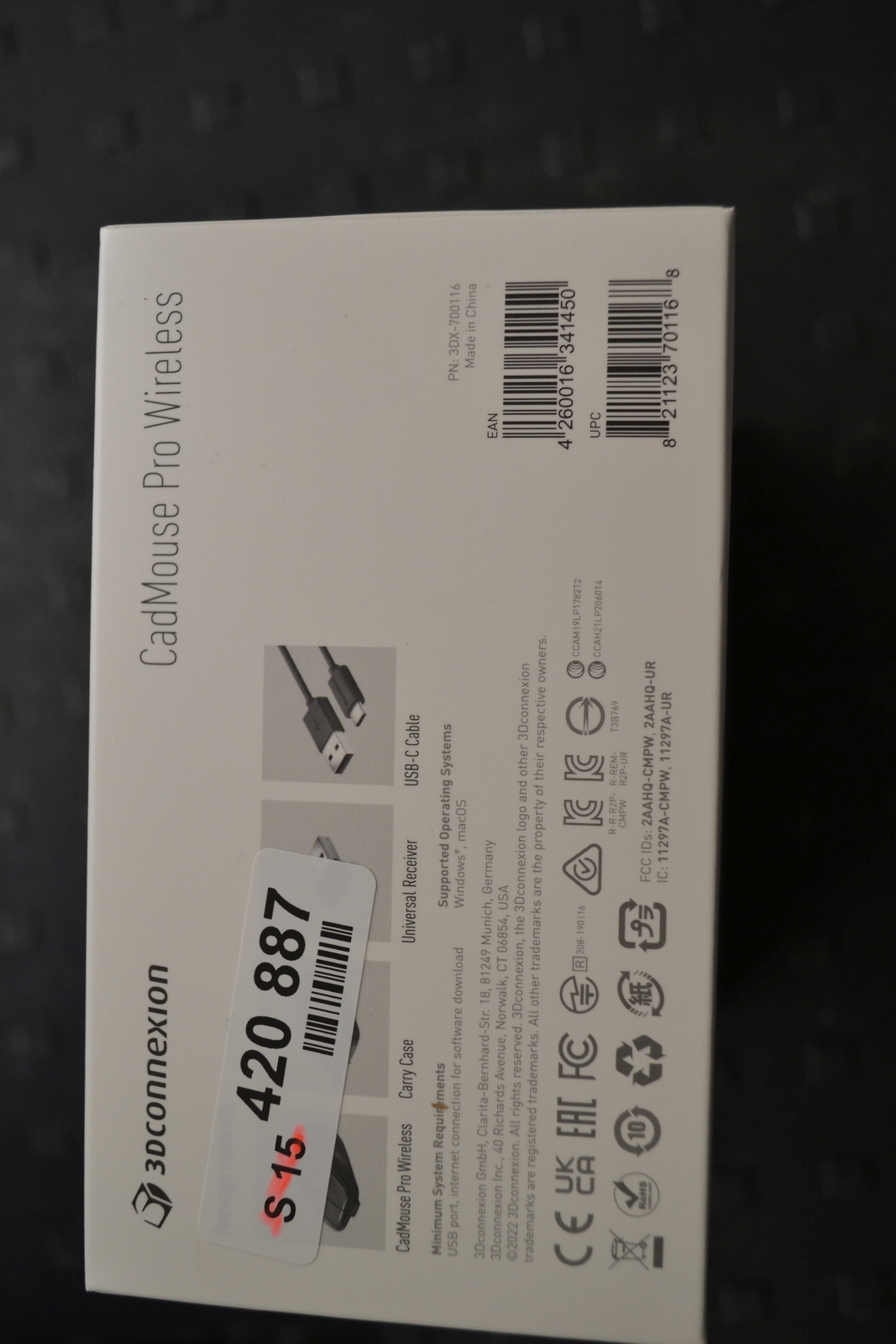3Dconnexion CadMouse Pro Wireless 4