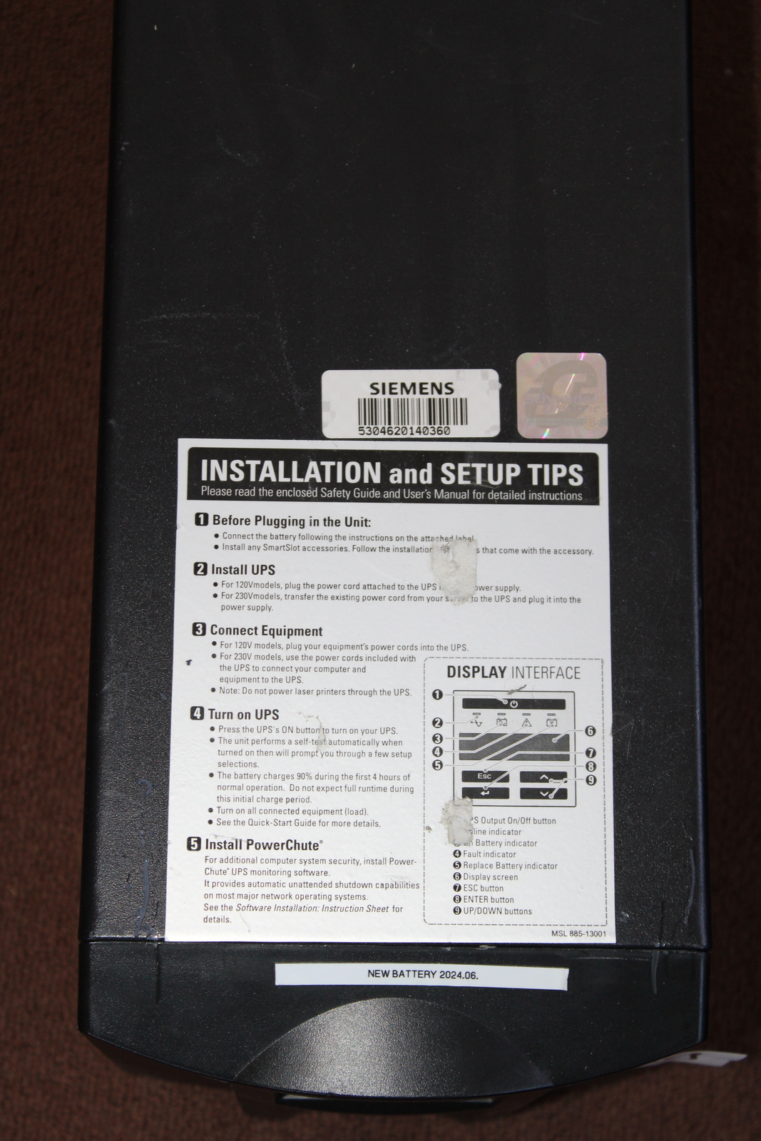 APC szünetmentes tápegység 3