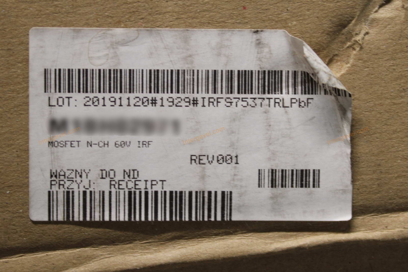 MOSFET N-CH 60V IRF 8