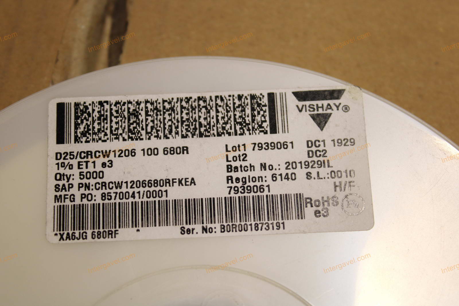 Resistor 680R 1% 0,25W SMD 2