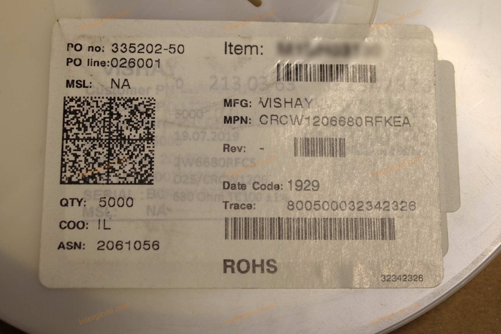 Resistor 680R 1% 0,25W SMD 3