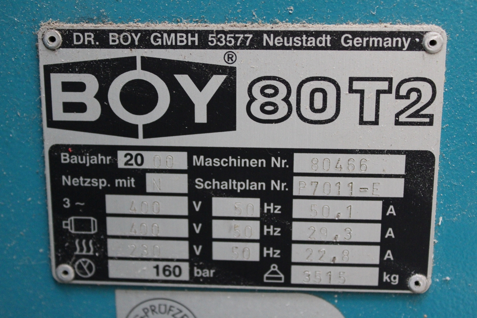 Injection molding machine 5