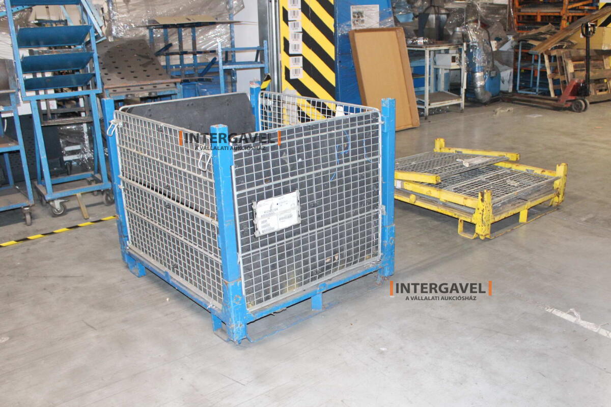 Rácsos konténer - összecsukható