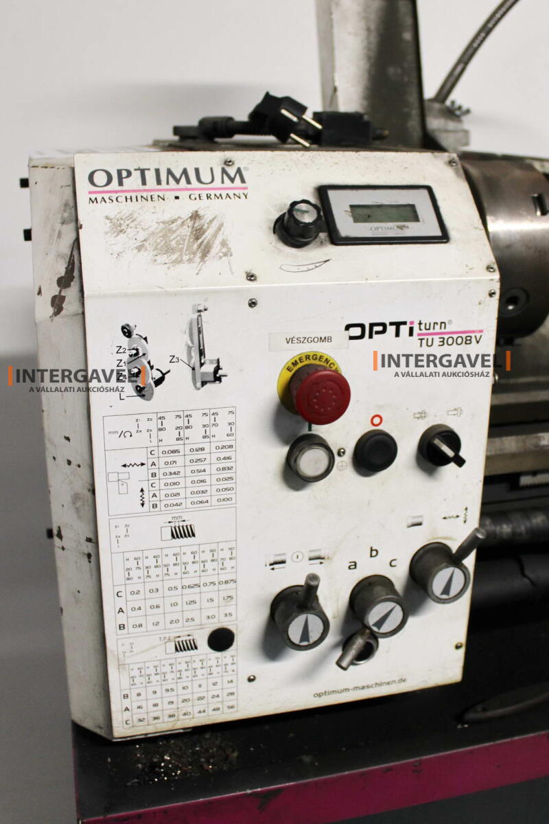 Eszterga - Optimum, TU 3008V 14