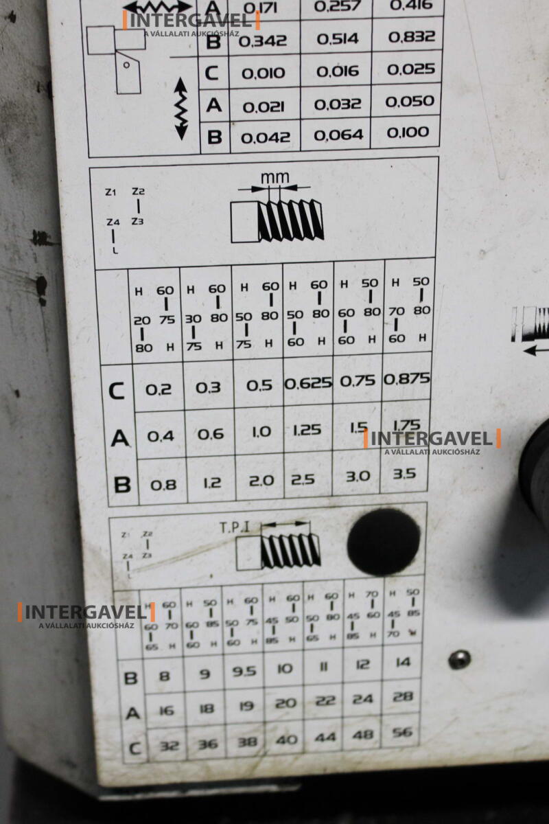 Eszterga - Optimum, TU 3008V 16