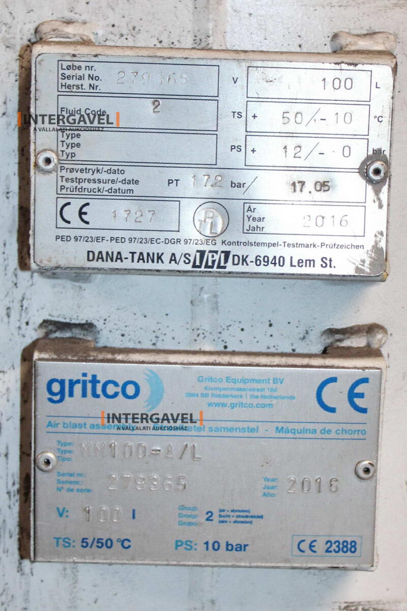 Tartály - Gritco, MM100-A/L 2