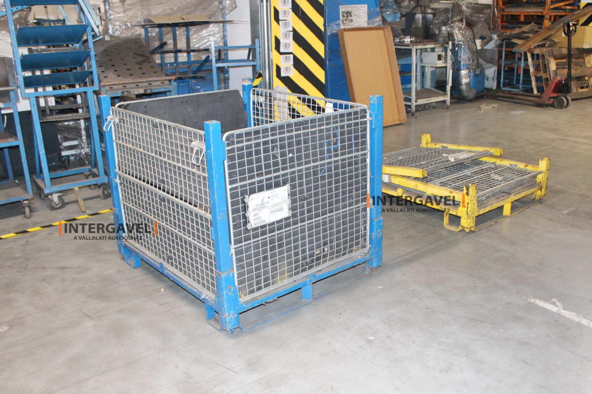 Rácsos konténer - összecsukható