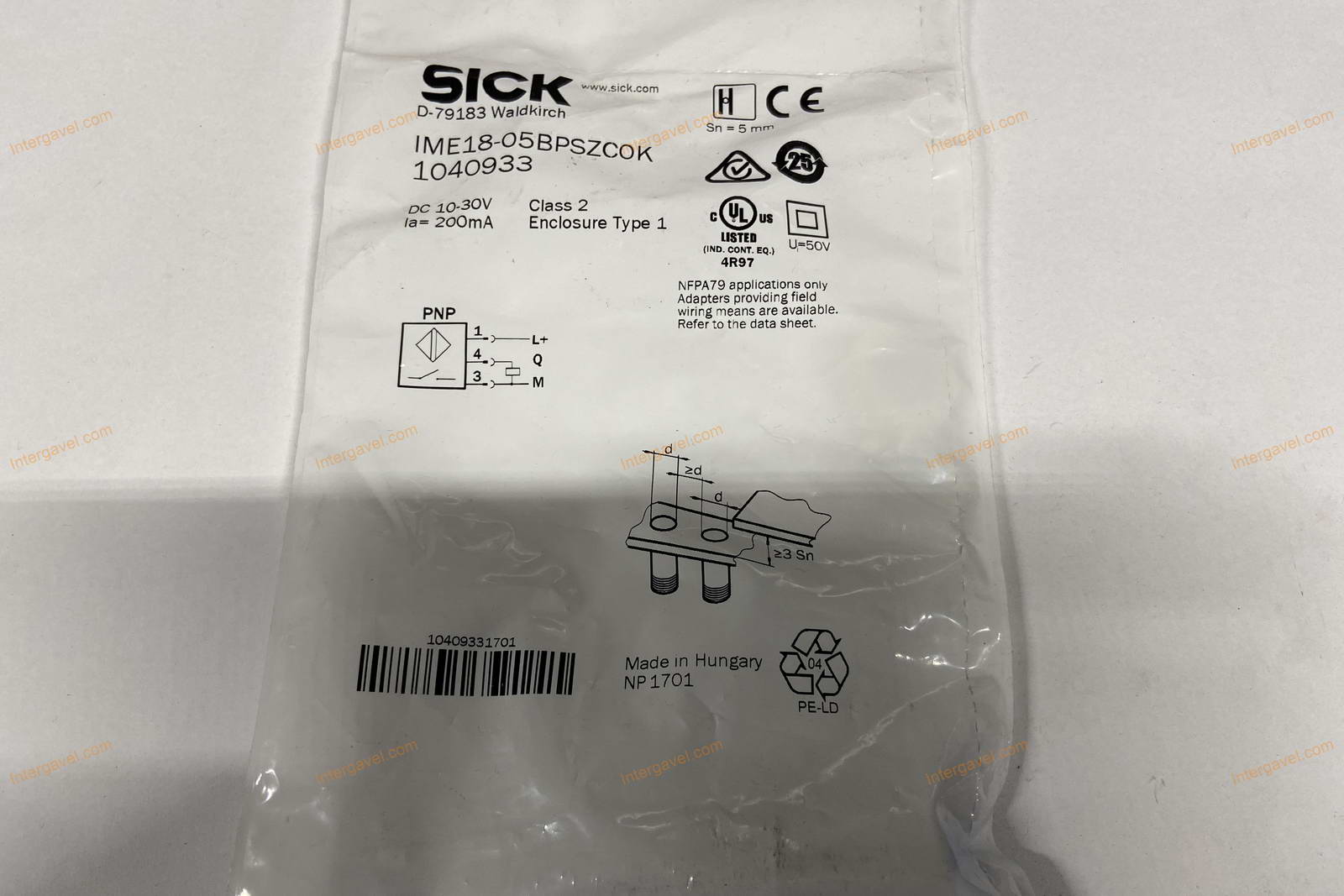 Sensor - induktív, Sick, IME30 és IME18 4