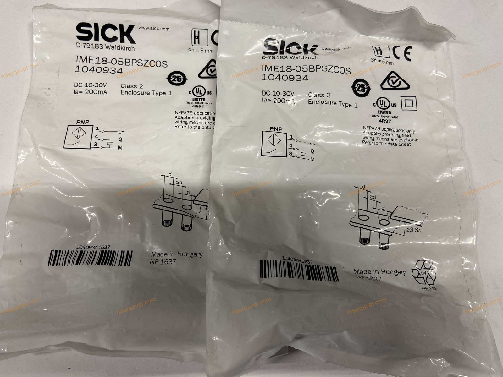 Sensor - induktív, Sick, IME30 és IME18 6