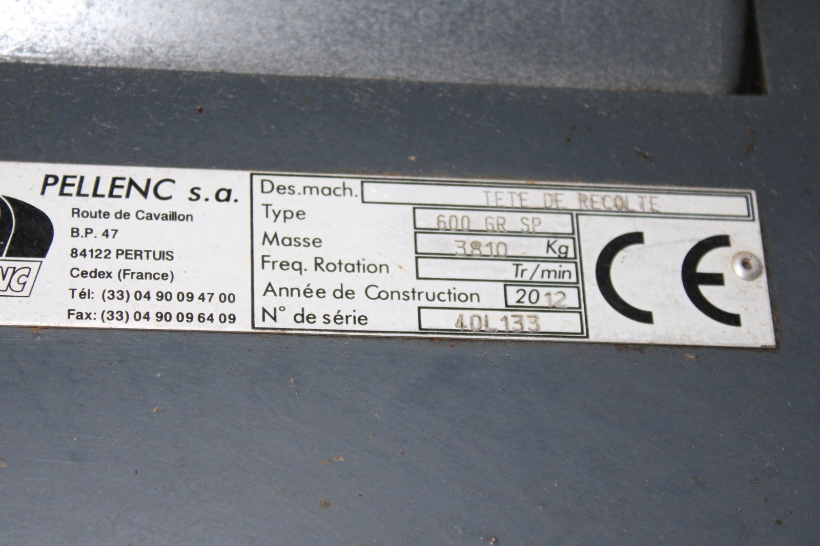 Pellenc 8590 szüretelő kombájn, szüretelő és permetező adapterrel 33