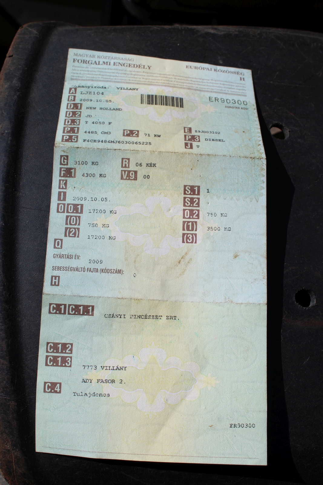 New Holland T40.50F kistraktor 2