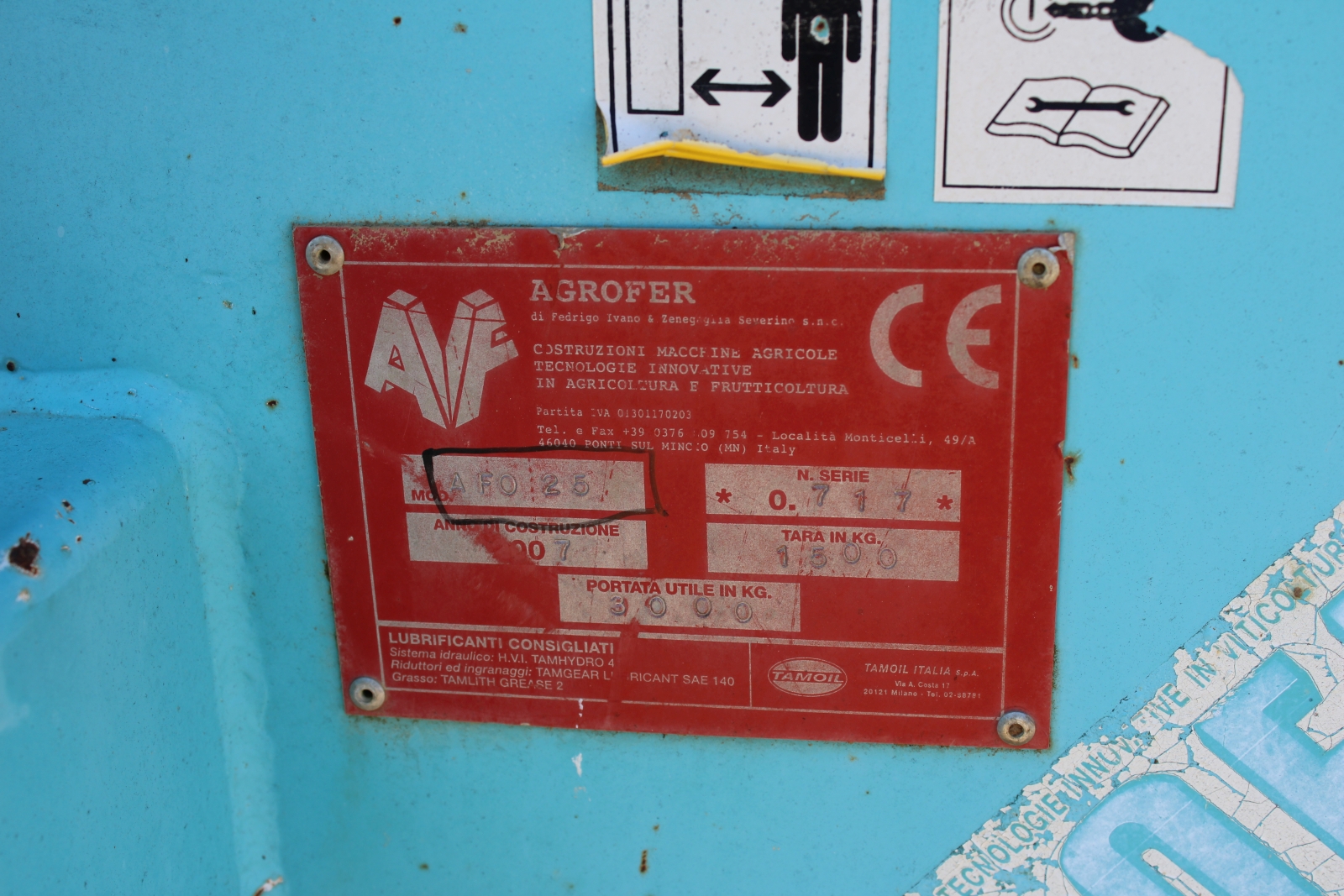 Agrofer AFO25 szervestrágya-szóró 5