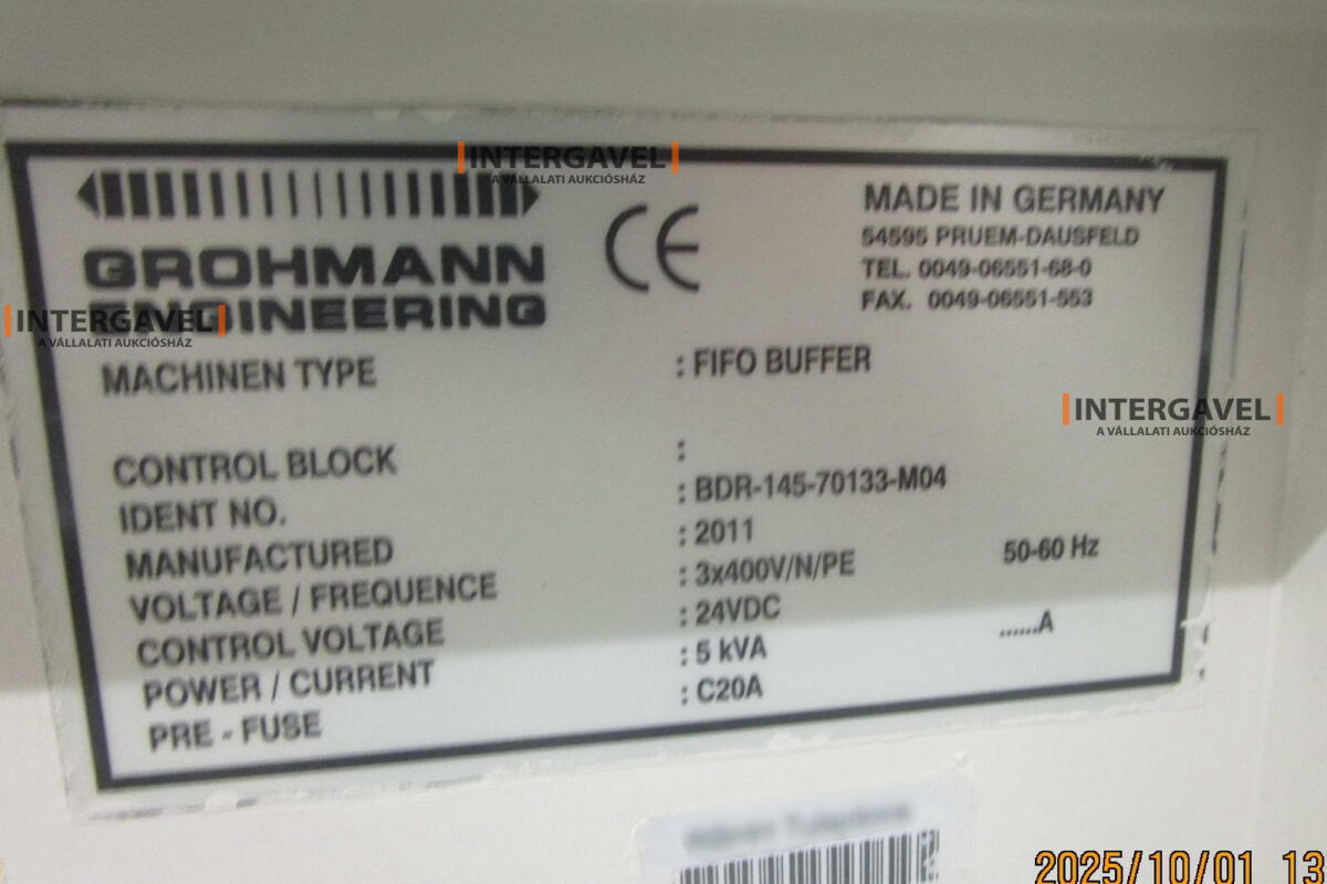 Puffer tároló - Grohmann 2