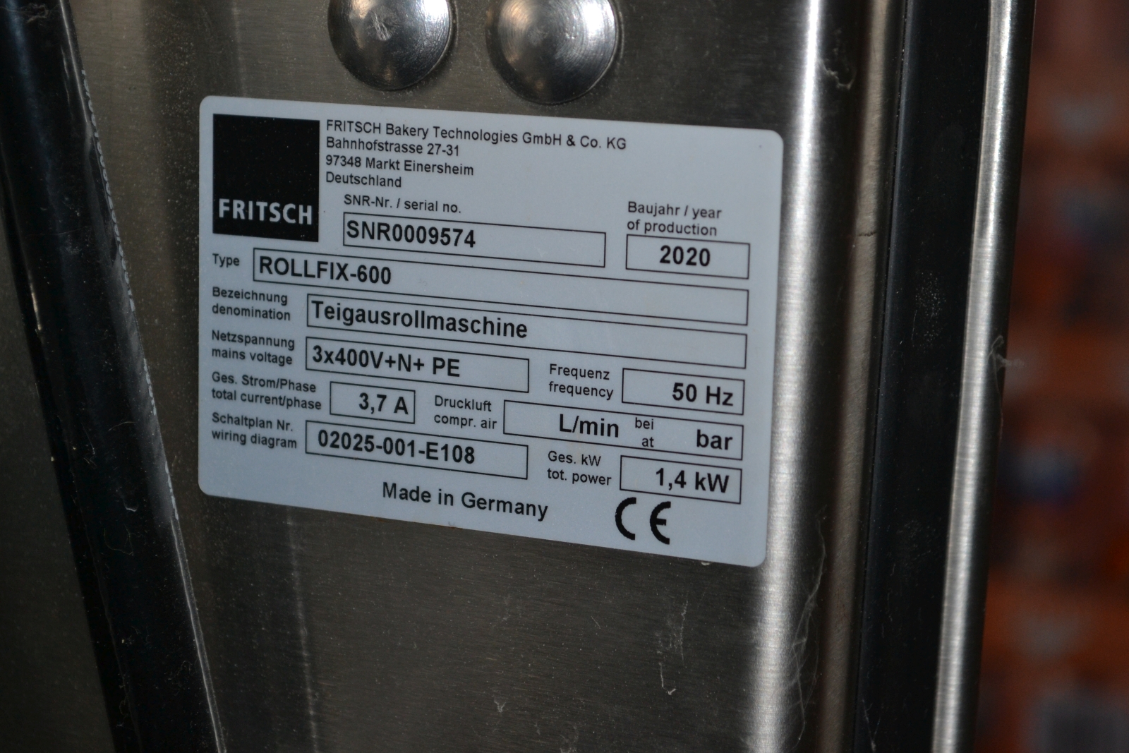 Fritsch Rollfix 600 nyújtógép 9