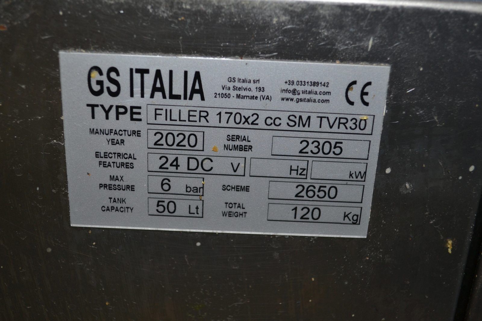 G.S. Italia filling machine 6