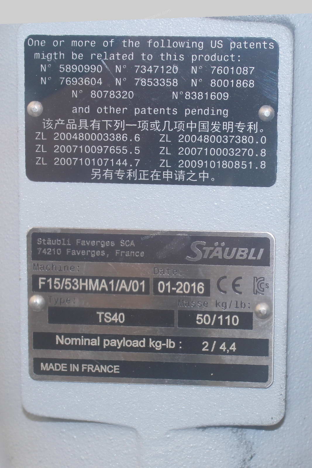 Bontott szerelő munkahely TS 40-es Stäubli robottal 5