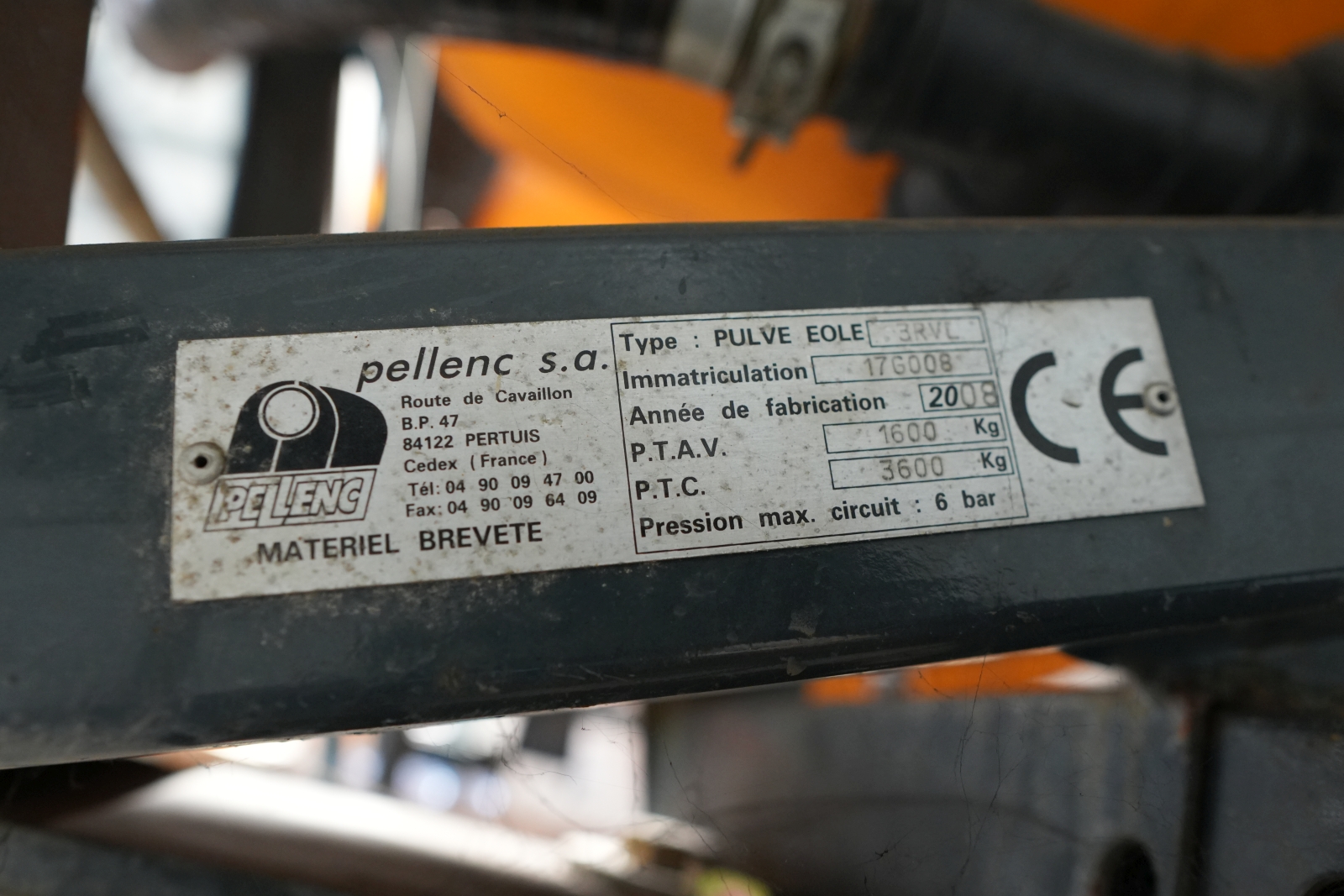 Pellenc EOLE3 permetező 2