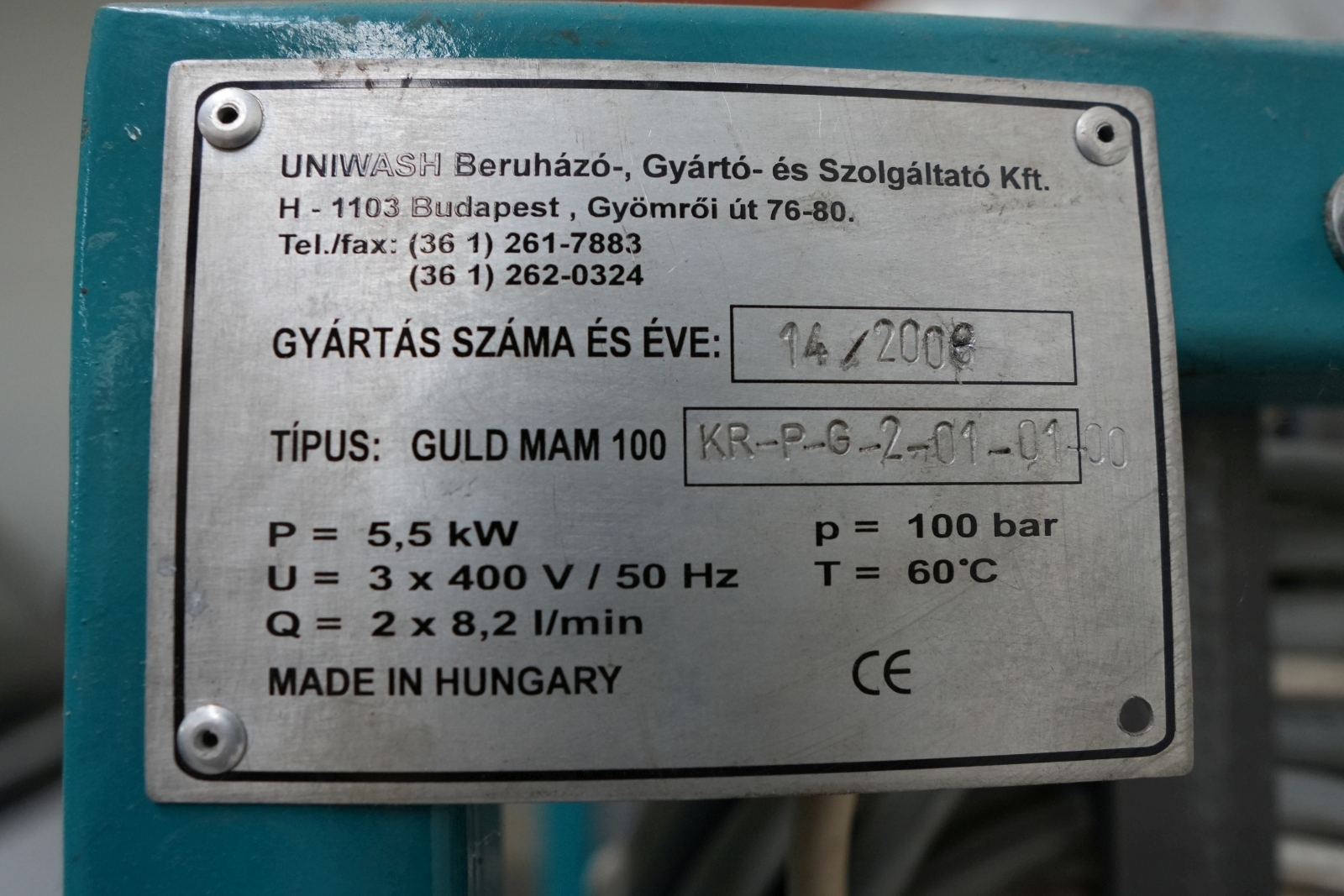 Kétállásos autómosó 16