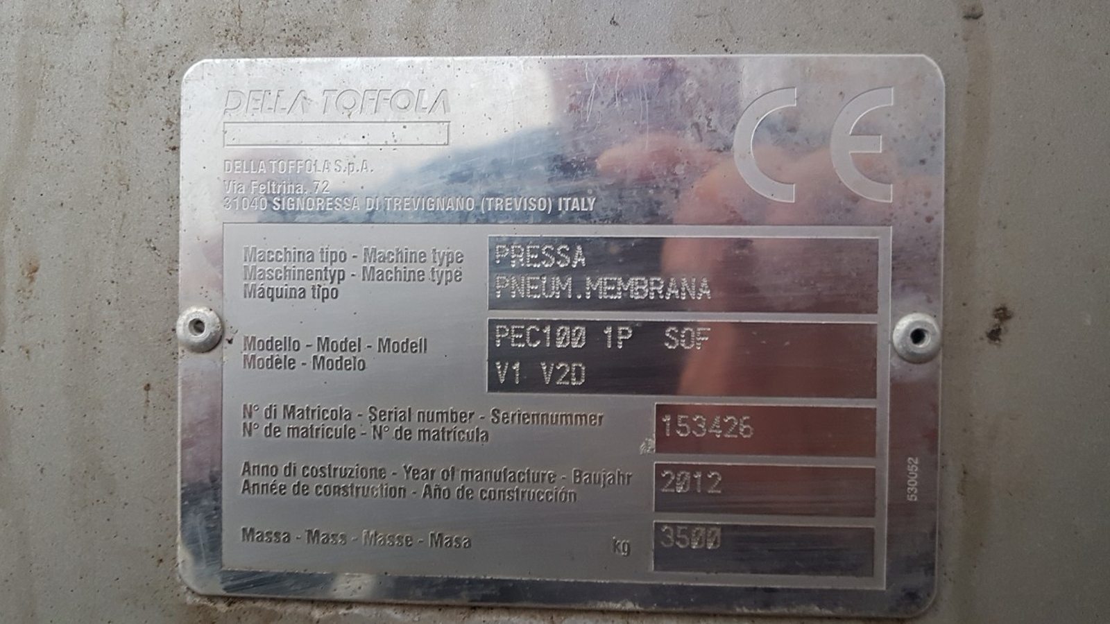 Della Toffola tankprés 6