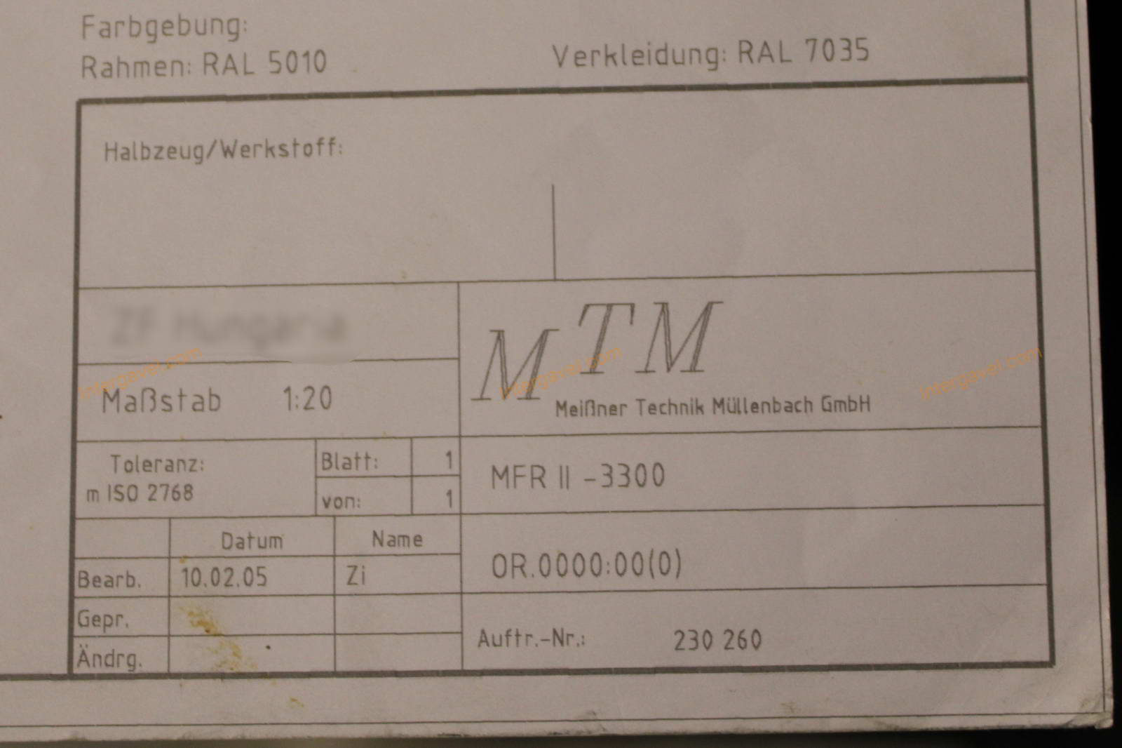 Alkatrész mosó - MTM, MFR II-3300 3