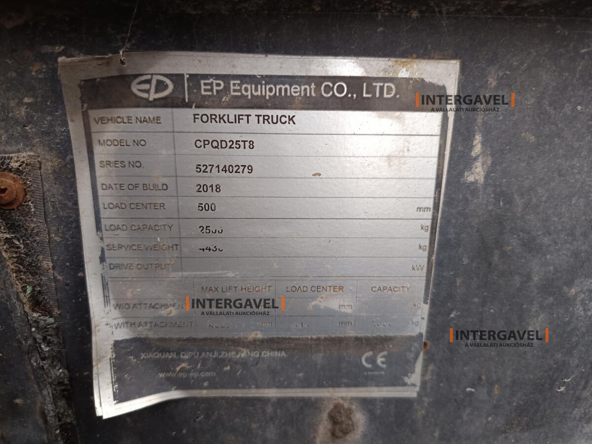 Homlokvillás targonca (gázos) 2