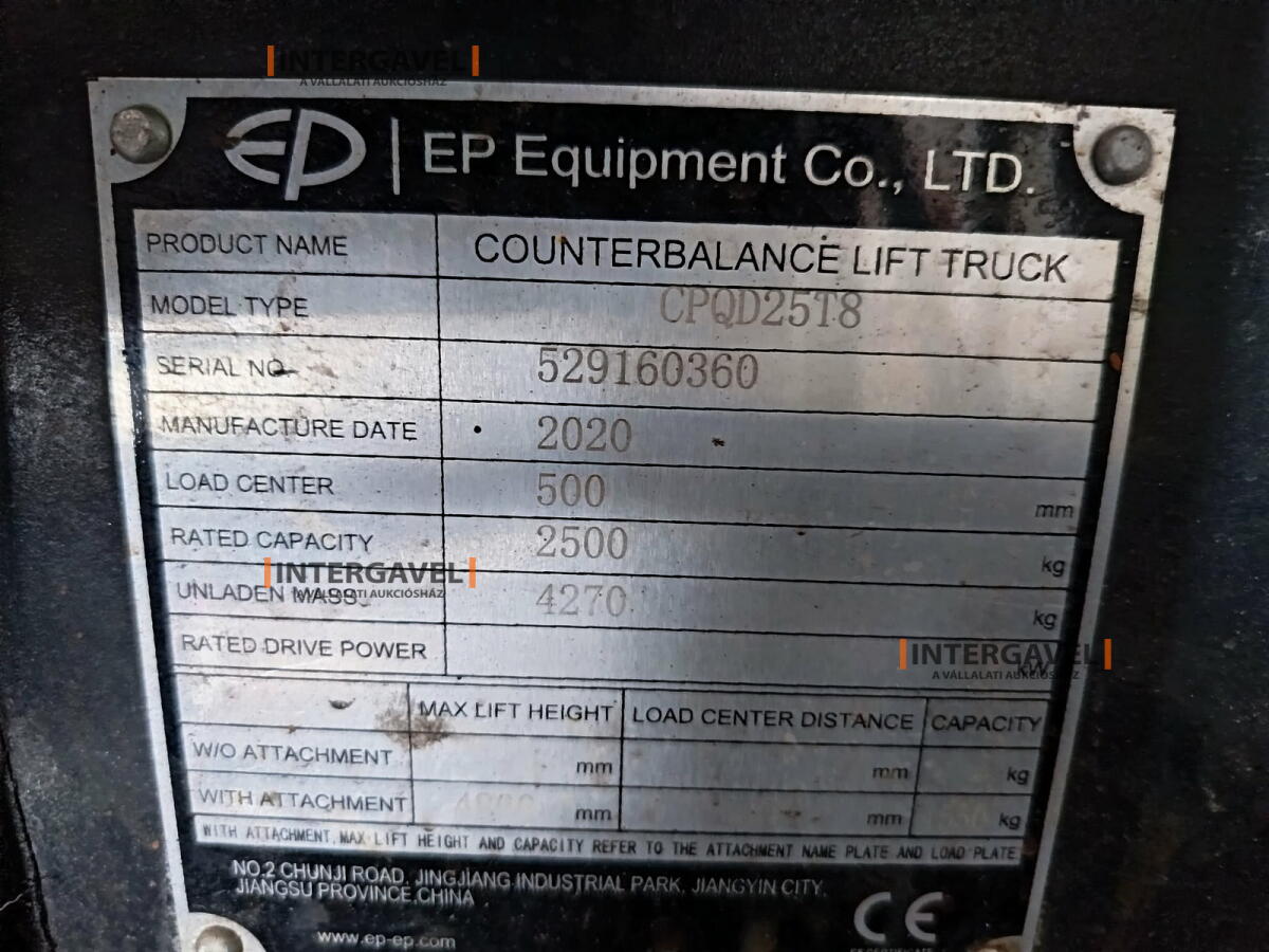 Homlokvillás targonca (gázos) 2