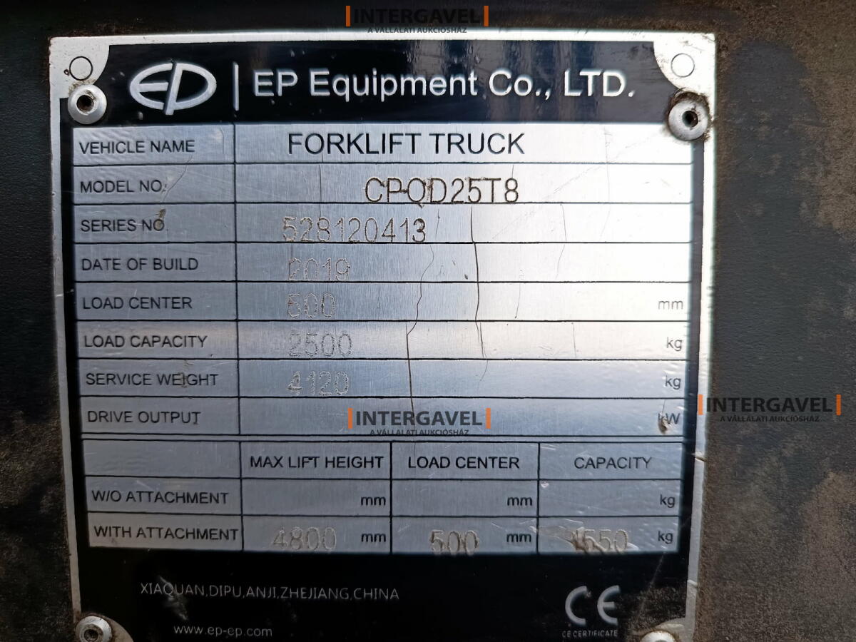 Homlokvillás targonca (gázos) 2