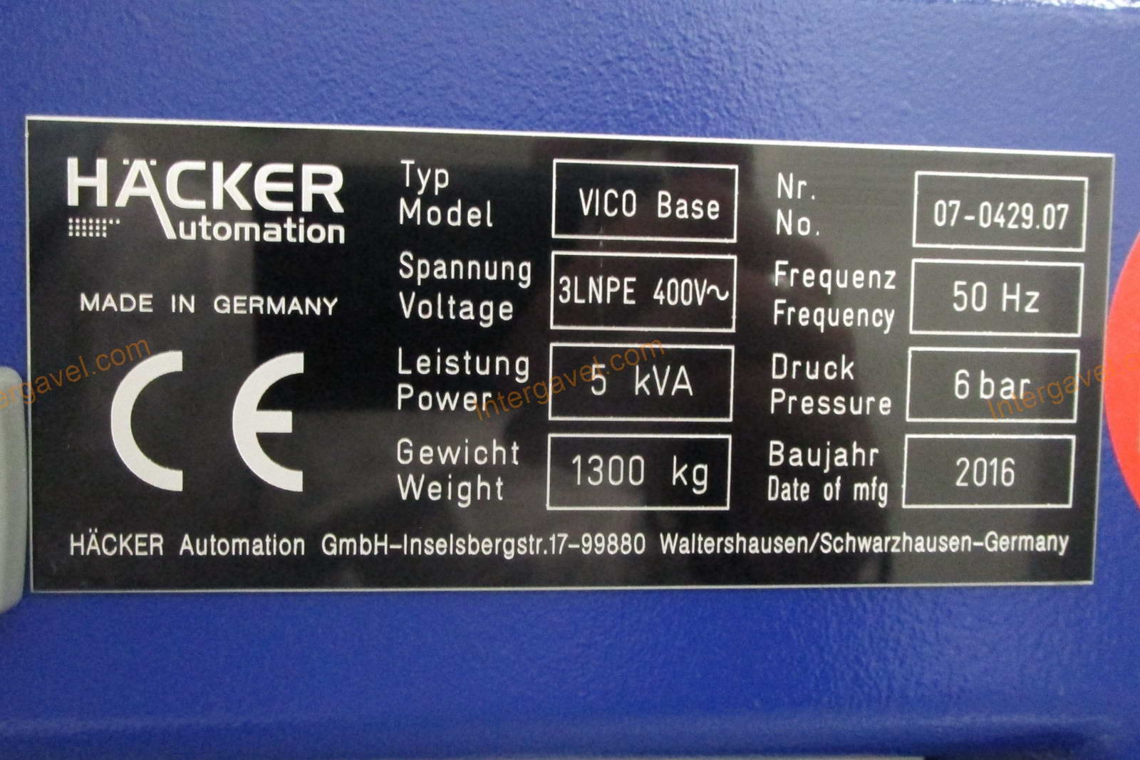 Gélező munkahely - Häcker, Vico Base 2