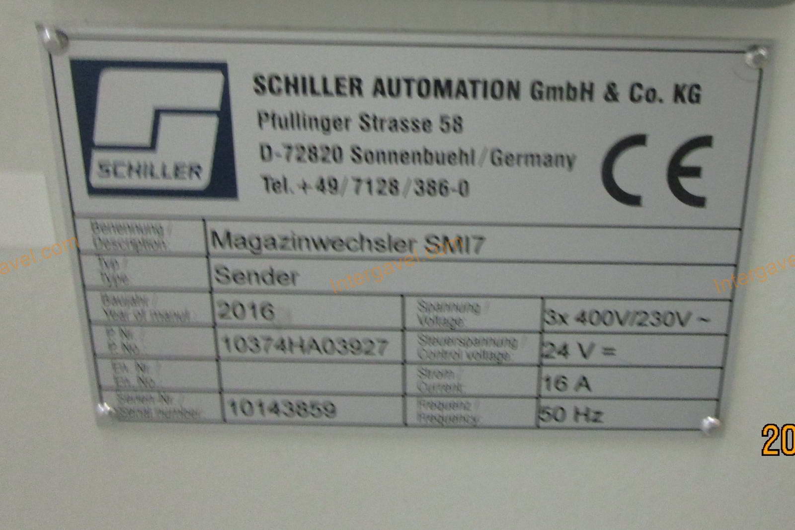 Tárazó - Schiller Automation GmbH, Sender 2