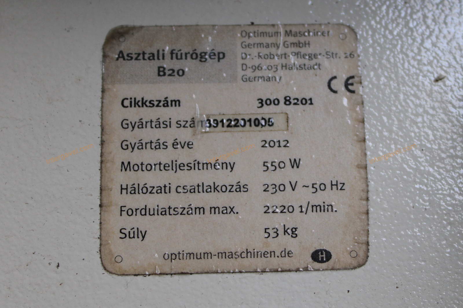 Asztali fúrógép és asztal 2