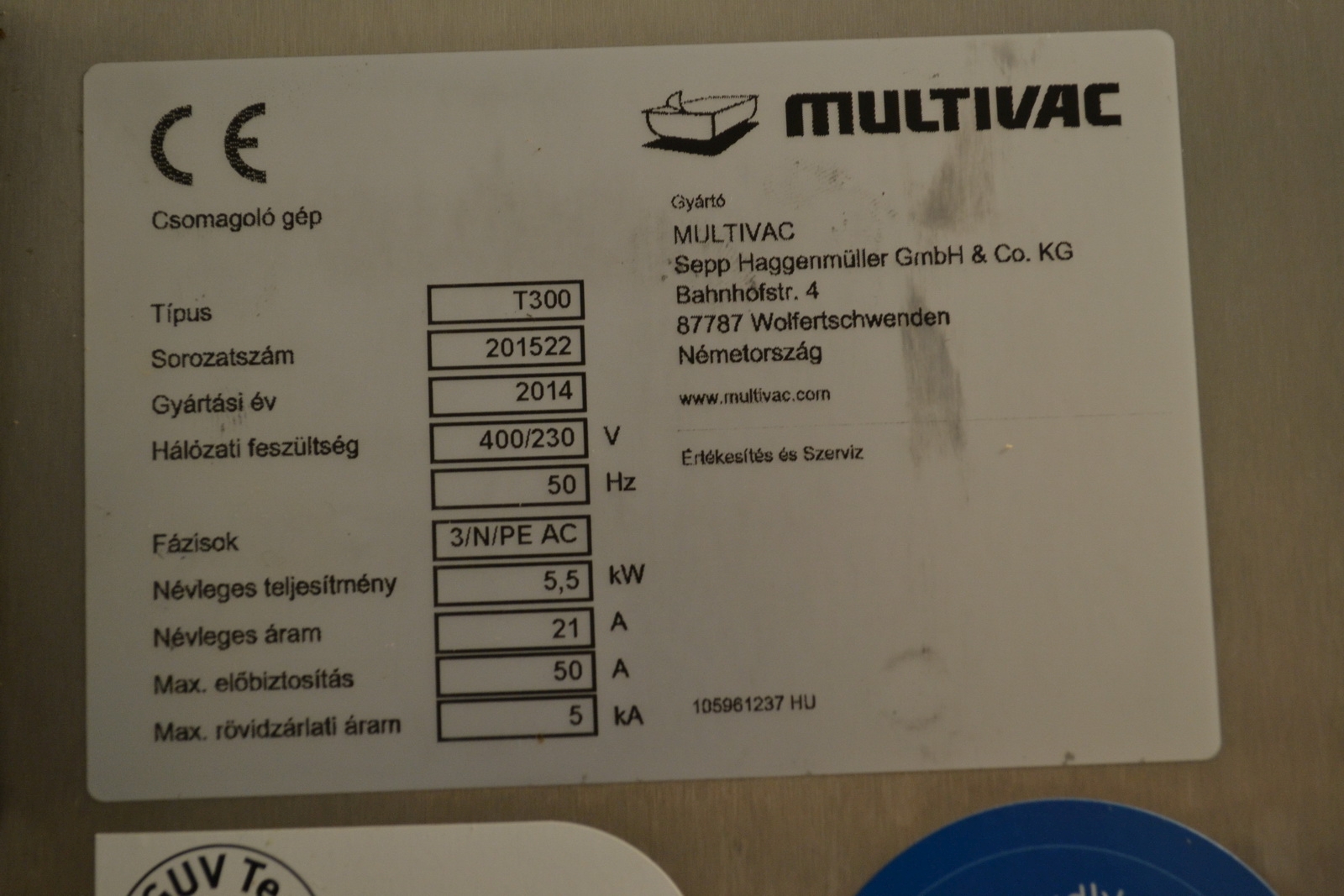 Tálcás csomagológép 2