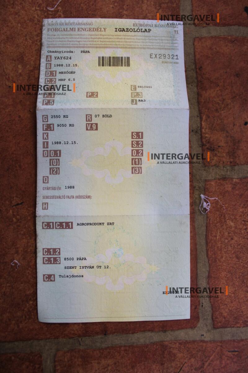 Pótkocsi - Mezőgép 31