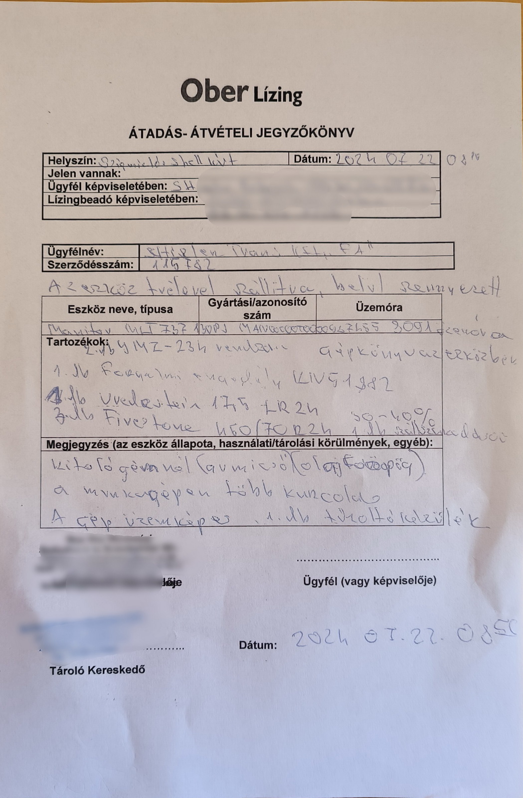 Kitológémes rakodógép - Manitou 23