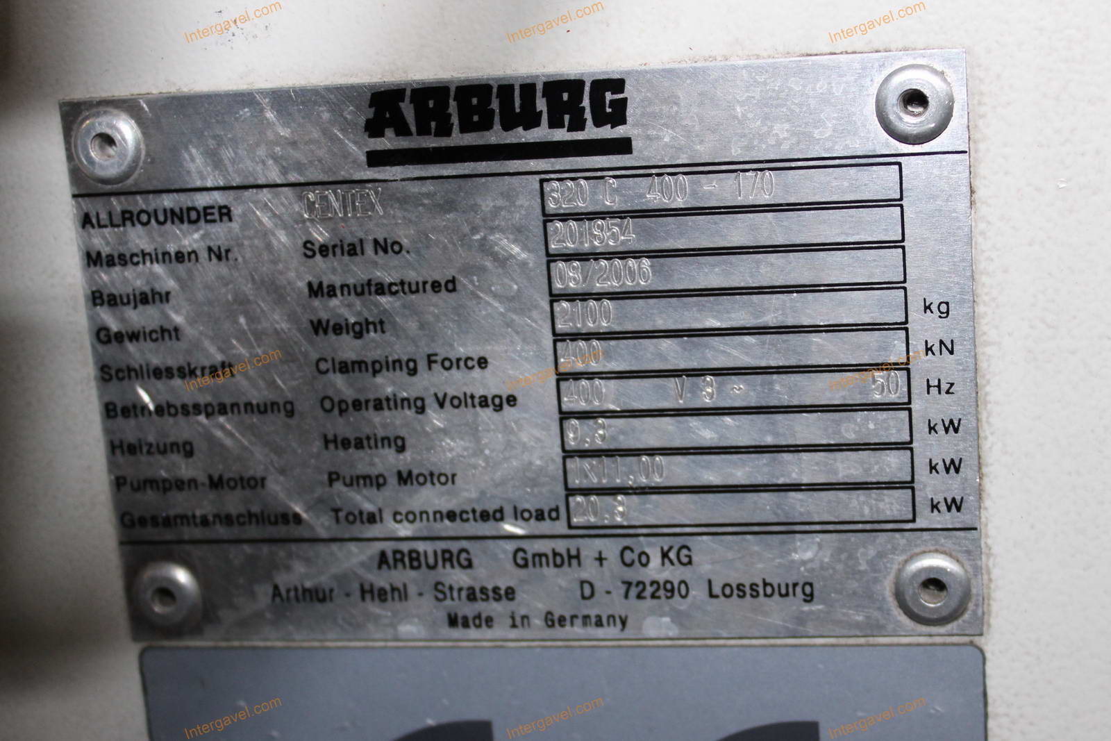 Fröccsöntő gép - Arburg, 320 C 400-170 2