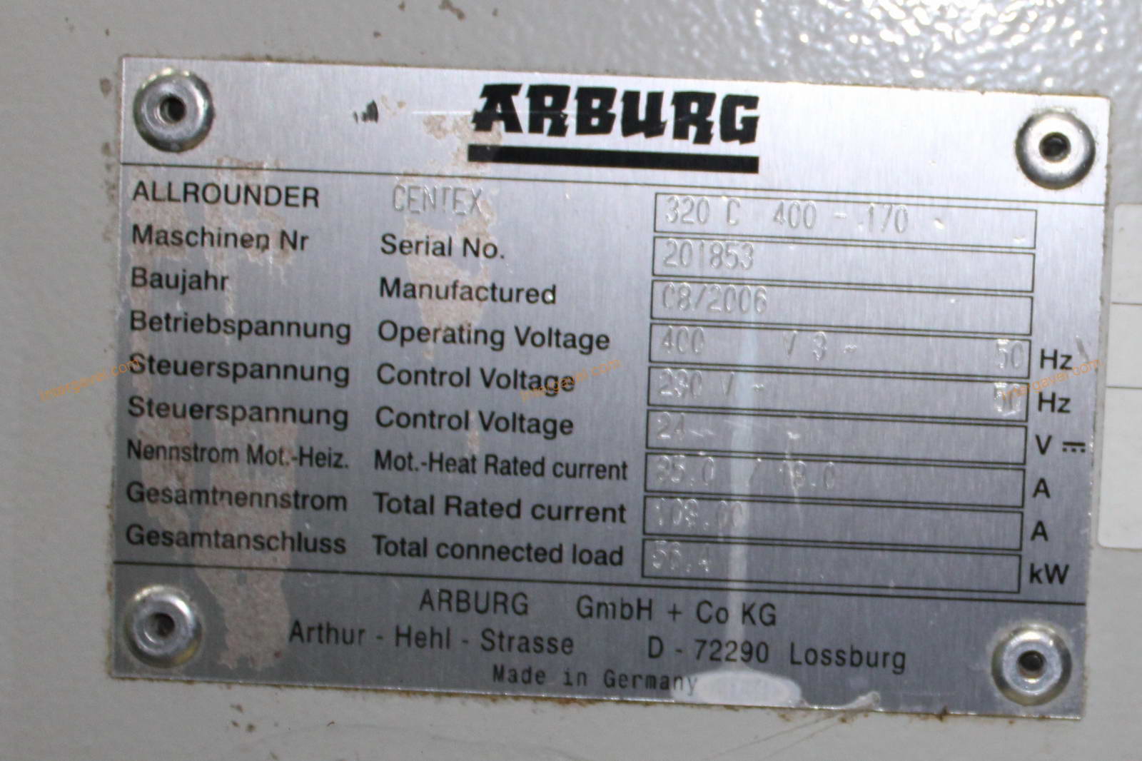 Fröccsöntő gép - Arburg, 320 C 400-170 12