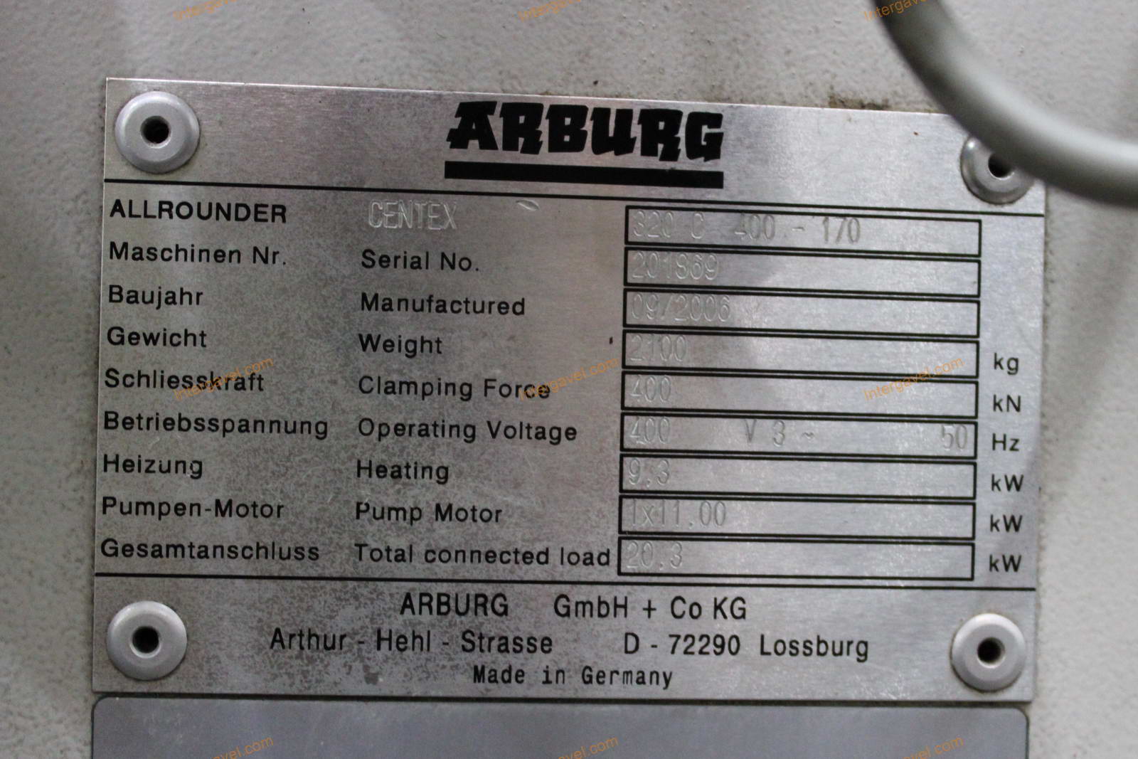 Fröccsöntő gép - Arburg, 320 C 400-170 2