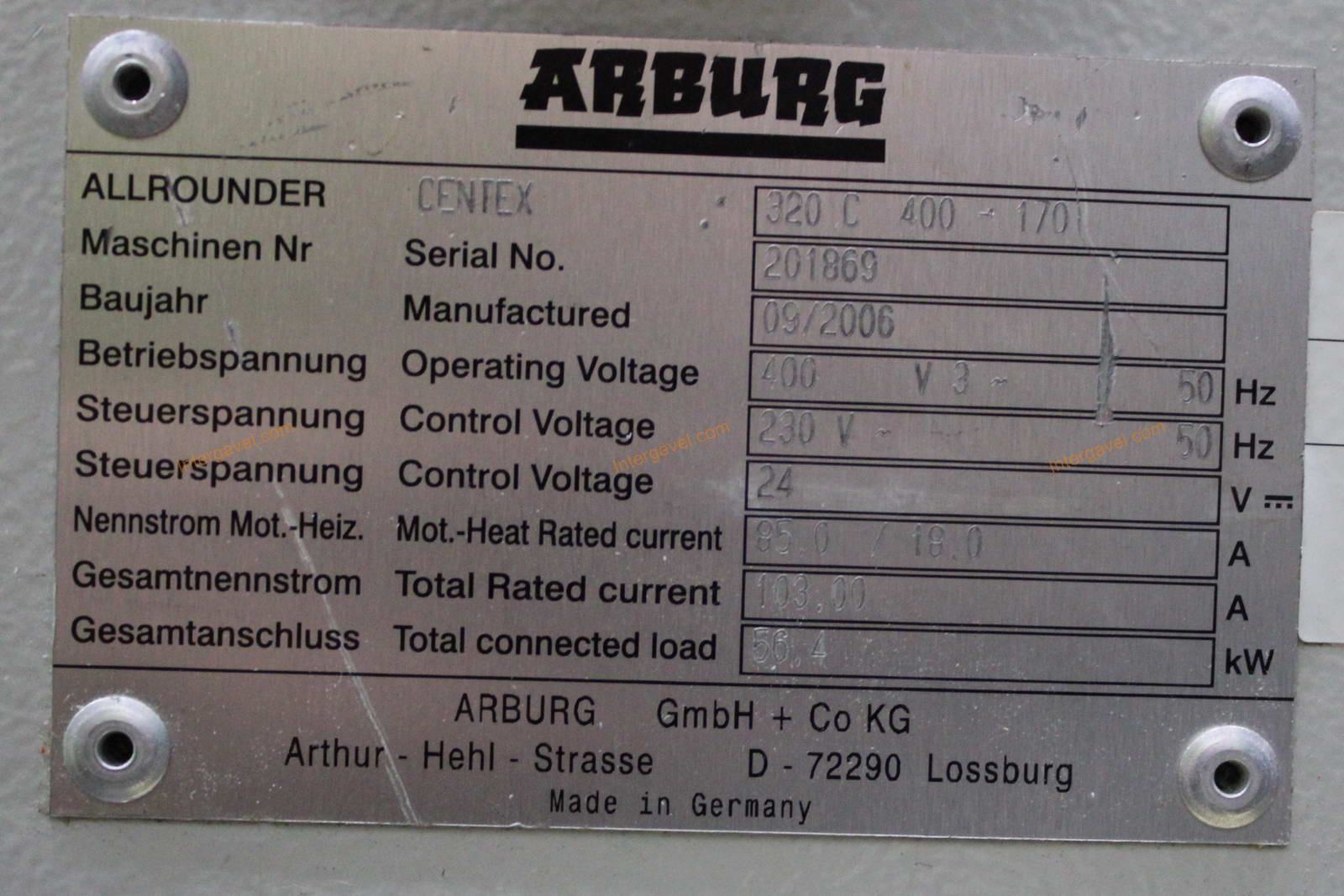 Fröccsöntő gép - Arburg, 320 C 400-170 10