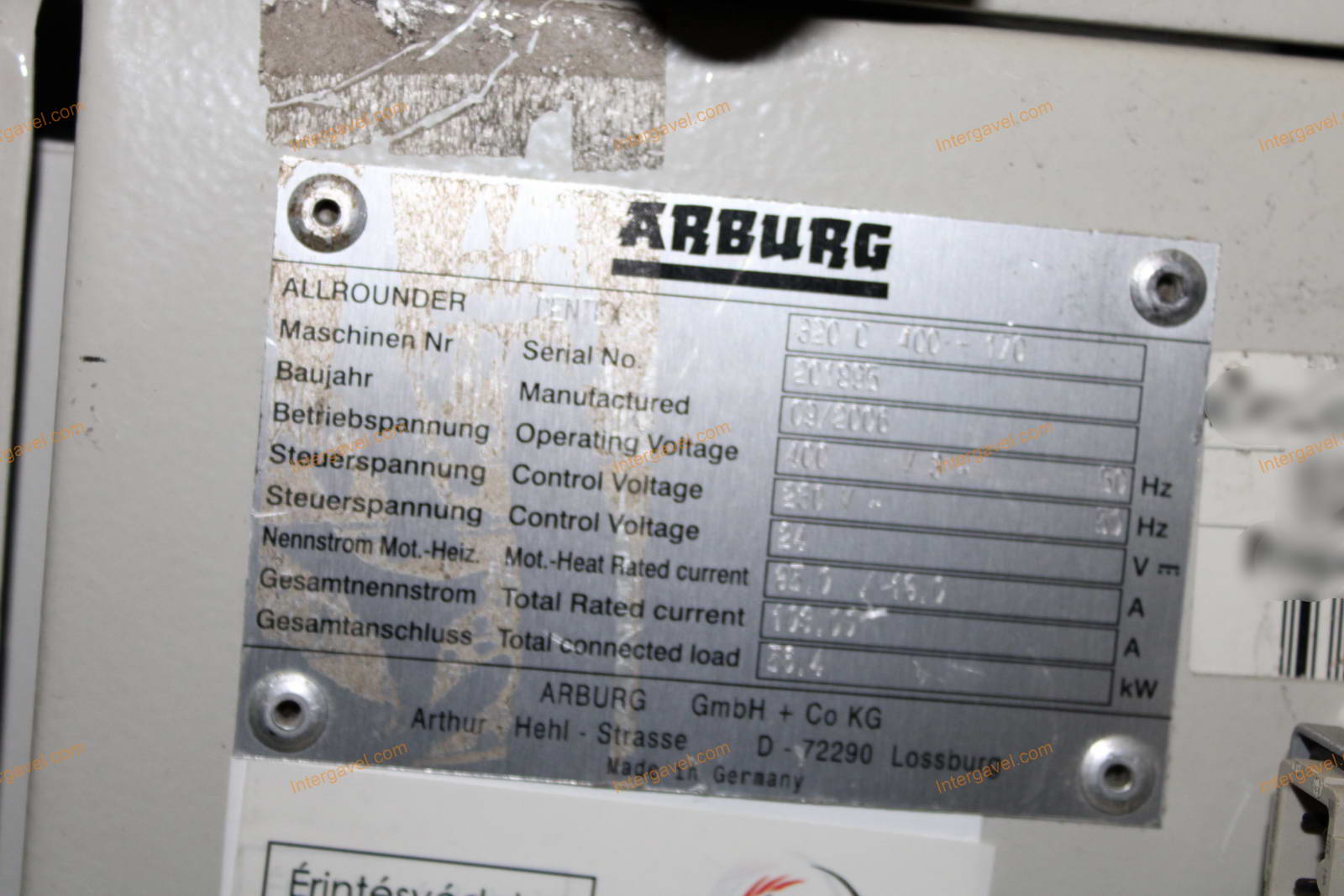 Fröccsöntő gép - Arburg, 320 C 400-170 11