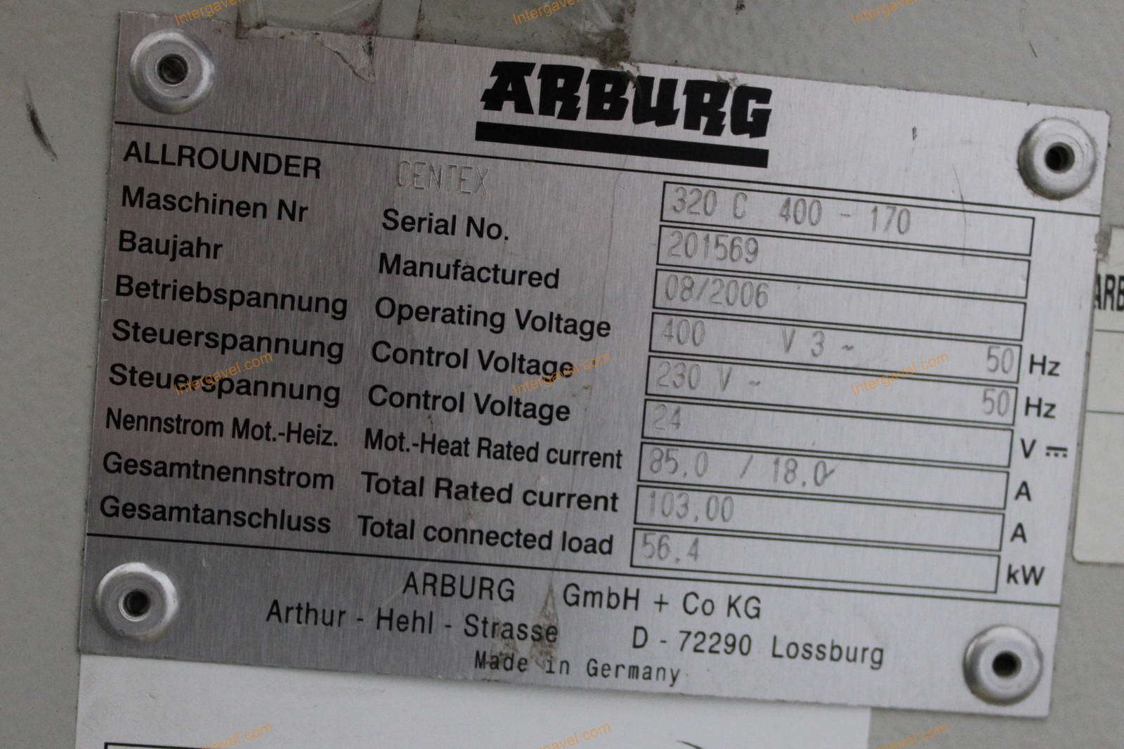 Fröccsöntő gép - Arburg, 320 C 400-170 11